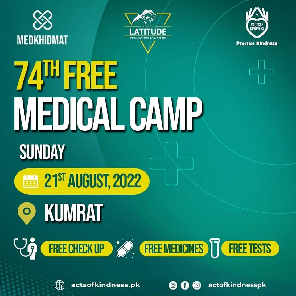 74th Free Medical Camp in Kumrat.
